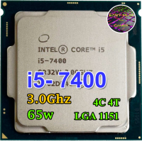 ราคา ซีพียู CPU Intel Core i5 7400 4คอ 4เทรด 65W LGA 1151 ฟรีซิลิโคน1ซอง i5 7400 (11575585741)