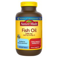 ราคา Nature Made Fish Oil Omega 3 1200 mg 220 เม็ด (24798063180)