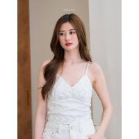 ราคา NÜCHA STUDIO Weave me top เสื้อครอปสายเดี่ยวมีฟองน้ำ ดีเทลสาน (24907637630)
