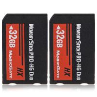 ราคา 2X 32GB Memory Stick MS Pro Duo HX Flash Card for Sony PSP Cybershot Camera (16800727101)