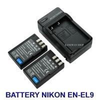 ราคา EN EL9 ENEL9 EN EL9a ENEL9a EN EL9e ENEL9e แบตเตอรี่ แท่นชาร์จ แบตเตอรี่พร้อมแท่นชาร์จสำหรับกล้องนิคอน Battery Charger Battery and Charger For Nikon D40D60D40XD3000D5000MH 23 BY KANGWAN SHOP (14531696