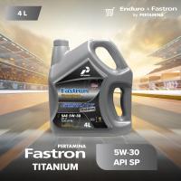 ราคา น้ำมันหล่อลื่นสำหรับเครื่องยนต์เบนซิน FASTRON GASOLINE TITANIUM 5W 30 SP ขนาด 4L (24499847620)