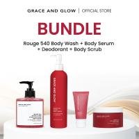 ราคา เซตสุดคุ้ม Grace and Glow Rouge 540 Glow Body Wash Body Serum Deodorant Serum Body Scrub (24386543238)