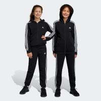 ราคา adidas ไลฟ์สไตล์ กางเกงขายาวผ้าฟลีซ Essentials 3 Stripes เด็ก สีดำ HR6333 (24697553124)