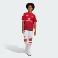 ราคา adidas ฟุตบอล กางเกงฟุตบอลชุดเหย้า Manchester United 24 25 สำหรับเด็ก เด็ก สีขาว IT1975 (22440774054)