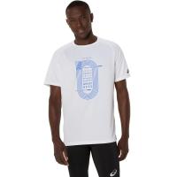 ราคา ASICS 2091A747 100 TRACK GRAPHIC SHORT SLEEVE TOP MEN CPS ผู้ชาย เสื้อคอกลม ของแท้ BRILLIANT WHITE (24262472090)