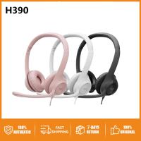 ราคา Original Logitech H390 USB Wired Headset Stereo Headphones with Noise Cancelling Microphone for Gaming Business (19015235135)