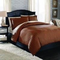 ราคา ชุดผ้าปูที่นอน 5 ชิ้น พร้อมผ้านวมหนา 6 ฟุต ลายริ้ว เกรดพรีเมี่ยม โรงแรม (21388781736)