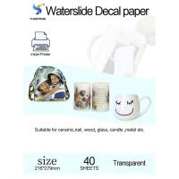 ราคา Waterslide Decal Paper Inkjet Clear Transparent Water Transfer Papers Water Slide Decal Foil Tansfer Sheet Letter Size (22436155299)