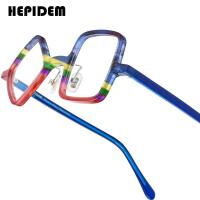 ราคา HEPIDEM กรอบแว่นตาแอซิเตตผู้ชาย2025ใหม่แว่นตาทรงสี่เหลี่ยมทรงกลมสไตล์ย้อนยุคสำหรับผู้หญิงแว่นตาแว่นสายตาวินเทจ9386 (24396454726)