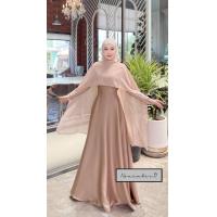 ราคา ชุดเดรสอิสลามสำหรับผู้หญิง รุ่นทิชาทรงบานพร้อมผ้าคลุมไหล่ แฟชั่นมุสลิม ชุดเดรสทรงบานใส่ออกงาน สวยมาก ชุดใส่รายอ เดรสใส่งานแต่ง Fashionmuslim (23878590030)