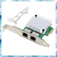 ราคา PMJN 2 RJ45 Port PCIe X1 Dual Gigabit Realtek 8111F ASM1082E Chipset Filter PCI E Computer Lan Network Card 1000M Replacement (24160443387)