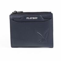 ราคา Playboy รุ่น Mark Mens bag กระเป๋าสตางค์ผู้ชาย รหัส ST WA253PBM081 BL ดีไซน์แบบพับปั้มลายนูนโลโก้ สี Night Blue (24593769256)