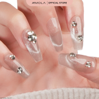 ราคา รับประกันตลอดชีพ CA 038 AMOLA Cat Eyes เล็บแปะสำเร็จรูป Handmade 100 แถมฟรีเซ็ทติดเล็บ พร้อมกาว3M (22938951933)