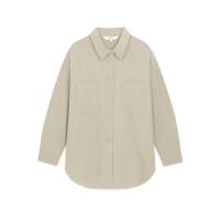 ราคา AIIZ เอ ทู แซด เสื้อเชิ้ตผู้หญิงแขนยาวมีกระเป๋าสีพื้น Womens Pocket Long Sleeve Shirt (24190840240)