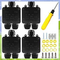ราคา GYIT 4Piece Waterproof Junction Box IP68 External Waterproof 3 Way Electrical Junction Box For Diameter 5mm 15mm Wire (24549407497)