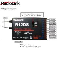 ราคา JDD Fast Delivery Original Available Radiolink R12ds Receiver 12ch 12ช่อง2 4Ghz สำหรับ At9 At9s At10 At10เครื่องส่งสัญญาณเครื่องบินถ่ายภาพอุปกรณ์สี R12DS (15122488071)