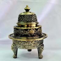 ราคา กระถางกำยาน จัมโบ้ ชุดใหญ่ สูง16cm กระถางจุดกำยาน ที่ใส่กำยาน กำยาน โลหะชุบทองเหลือง มี3สี ทองเงา ทองเหลืองรมดำ ทองแดงรมดำ (15471287331)