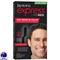 ราคา Restoria Express for Men Natural Brown ผลิตภัณฑ์เปลี่ยนสีผมสีน้ำตาลธรรมชาติสินค้านำเข้าจากออสเตรเลีย (21766024532)