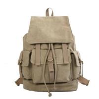ราคา WGBPELECE Harajuku style retro trend casual large capacity washed canvas backpack male and female student bag travel bag (24210215161)