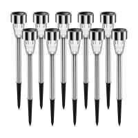 ราคา 10PCS Solar Lights Outdoor Water Resitant LED Lighting Solar Powered Outdoor Lights Solar Garden Lights (22044423367)