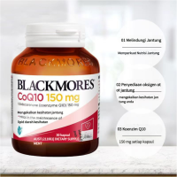 ราคา EXP 05 2027 Blackmores CoQ10 แบล็คมอร์โคคิวเทน coq10 HeartHealth 150mg 300mg (24576634790)