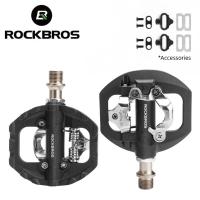 ราคา มาถึงใน 3 วัน ROCKBROS Cleats Pedal MTB Self Lock Pedals with Clips SPD Aluminum Alloy Bike Pedal Anti skid Sealed Bearing Bicycle Pedals Bicycle Parts (12541819928)