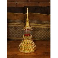 ราคา เจดีย์ ผอบ ใส่พระธาตุ แปดเหลี่ยม ปลายบัว ฐาน 10 เซน สูง 27 เซน งานแฮนด์เมด งานไม้ตีลายไทยไม่ไช่เรซิ่น มีราคารวมบังแทรกและไม่รวมบังแทรก (8008636071)