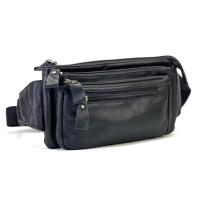 ราคา Chinatown Leather กระเป๋า ผู้ชาย หนังวัวแท้ คาดเอว สะพายหน้าอก ซิปยื่นหน้าสีน้ำตาลแทน สีดำ (16355957629)