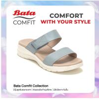 ราคา Online Exclusive Bata บาจา Comfit รองเท้าเพื่อสุขภาพแบบสวม พร้อมเทคโนโลยีคุชชั่น รองรับน้ำหนักเท้า สำหรับผู้หญิง รุ่น LadyComfit สีน้ำเงิน รหัส 5809048 (20012905370)