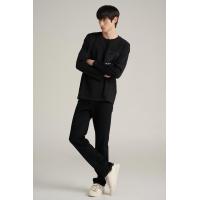 ราคา Mc JEANS เสื้อยืดแขนยาวผู้ชาย คอกลม สีดำ MTSZD06 ทรง Regular Fit 100 COTTON เสื้อยืดมีกระเป๋า (24811919989)
