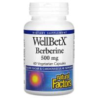 ราคา Natural Factors WellBetX Berberine 500 mg Vegetarian Capsules (18160788975)