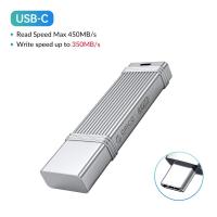 ราคา Gne1 USB3 2 ORICO แฟลช USB ปากกาไดรฟ์โลหะ411MB S แฟลชไดรฟ์512GB 256GB 128GB 64แท่ง USB ขนาด GB USB Stick Type C เมมโมรี่สติ๊ก Pendrives U Disk (24162611567)