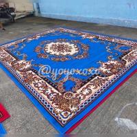ราคา พรมทอลายหลุยส์ 100x150ซม หนา 10มม ทอแน่นขนนุ่มเย็บขอบอย่างดี พรมเปอร์เซีย พรมตกแต่งบ้าน พรมปูพื้น ปูห้องพระ พรมทางเดิน พรมถวายวัด carpet ส่งแบบม้วนกลม ไม่พับให้ยับเสียรูปทรง (11514891503)