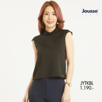 ราคา Jousse Blouse เสื้อเบลาส์ จูส สีดำ แขนกุดคอปีนตกแต่งลูกไม้ JYTKBL (832616715)