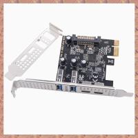 ราคา ZAER Type C USB 3 2 Gen1 5Gbps PCIE Card Adapter PCI Express Board 2xUSB A Port 2xType C Port USB3 2 PCI E Expansion Card (24350550388)