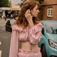 ราคา lookbookbeachclub coco top pink stripe เสื้อแขนยาว ปาดไหล่ สีชมพูลายทาง (24879044603)