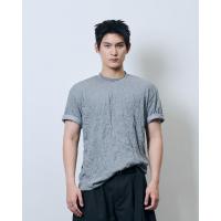 ราคา LUNDI Crushed Cotton T Shirt Grey เสื้อยืดยับ สีเทา (24788852181)