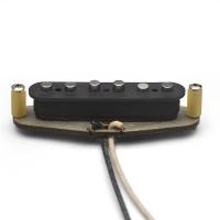 ราคา 50S style staggered single coil pickup ST pickup Alnico5 fiber cardboard wire clip pickup (23310128905)