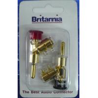 ราคา Britannia Banana Plug 6317 ขั้วต่อลำโพงใหม่ล่าสุดจาก Britannia ขายเป็นคู่ (6695262994)