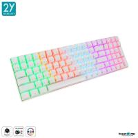 ราคา TSUNAMI Unstained White Blue Switch Outemu MK 100 100Keys Pudding Mystic Mechanical Keyboard (18214892563)