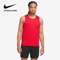 ราคา Nike Dri FIT Mens Miler Tee Bright Crimson ไนกี้ เสื้อกล้ามวิ่งผู้ชาย Miler สีแดงเข้มสดใส (24638383390)