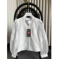 ราคา LoveCode เสื้อลูกไม้ทรงคอกลมตั้ง แขนยาวพองปักฉลุ ตัดเย็บด้วยผ้าป่านออแกนซ่า ซับในอย่างกี (23469224768)