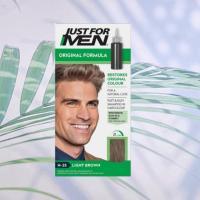 ราคา Just For Men Shampoo In Color H 25 Light Brown 38 5ml แชมพูเปลี่ยนสีผม ปิดผมขาวสำหรับผู้ชาย (23159115123)