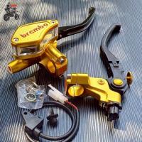 ราคา ปั้มเบรคบน ตู้ปลา ซ้าย ขวา สีทอง คิชตัล โกลร์ โซนิค msx แดช pcx cbr เวฟ Motorcycle มอเตอร์ไซค์ ปั้มบน (24971240657)