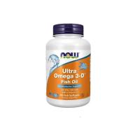ราคา NOW Supplements Ultra Omega 3 D Omega 3 Fish Oil Vitamin D 3 Cardiovascular Support 90 Softgels (23028295261)
