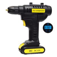 ราคา รับประกัน 3 ปี TV Direct BLACK HAWK 12V เครื่องสูบลมไฟฟ้าไร้สาย ที่สูบลมไฟฟ้ากำลังไฟ 120w แบตเตอรี่ 2000mAh ที่สูบลมรถยนต์ ที่สูบลมรถยนต์ เครื่องสูบลมรถ ปั๊มลม ที่เติมลมพกพา เติมยางได้4ล้อ (1886101469