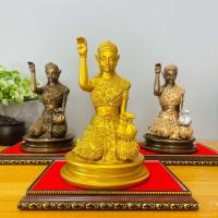 ราคา นางกวักแร่เหล็กน้ำพี้ ขนาดใหญ่ ขนาดฐาน5นิ้ว สูง8นิ้ว แถมฟรีฐานรอง (23279312786)