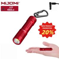 ราคา Mijomi K2R มินิโซ่กุญแจไฟฉาย 480 ลูเมน 10440 ชาร์จไฟและไฟฉาย AAA ไฟฉาย IPX8 กันน้ำน้ำหนักเบาพกพาไฟฉาย LED ไฟฉาย EDC สำหรับการเดินป่าแคมป์อ่าน (24881292075)
