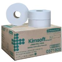 ราคา KIMSOFT กระดาษชำระม้วนใหญ่ หนา 2 ชั้น 300 ม ม้วน 12 ม้วน (22529472536)